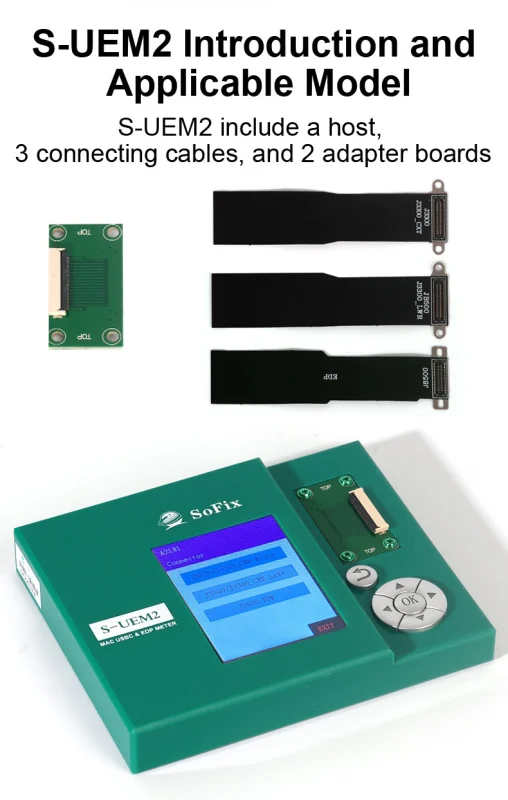 S-UEM2 USB-C & EDP Connector Tester for MacBook Logic Boards – Precision Diagnostics & Repair Tool S-UEM2 USB-C & EDP Connector Tester for MacBook Logic Boards – Precision Diagnostics & Repair Tool